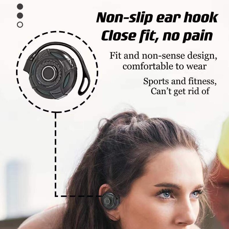 Auriculares Bluetooth futuristas con control táctil