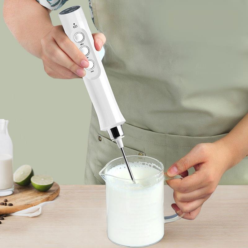 Espumador de leche portátil recargable 3 en 1