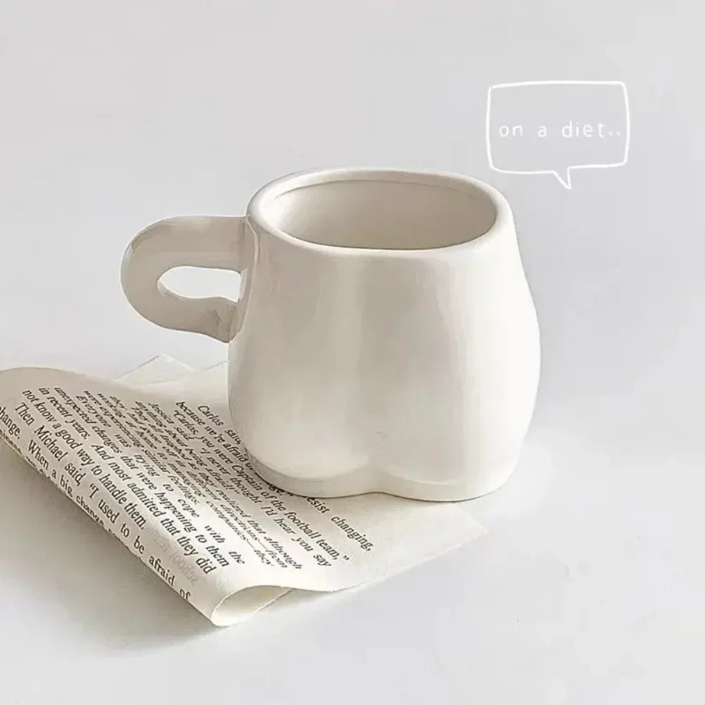 Taza de cerámica para café con la frase "Big Belly Fat"