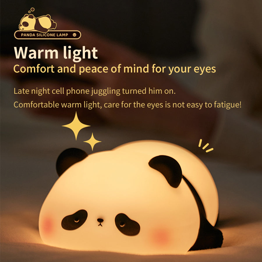 Lámpara de noche con sensor táctil de panda perezoso
