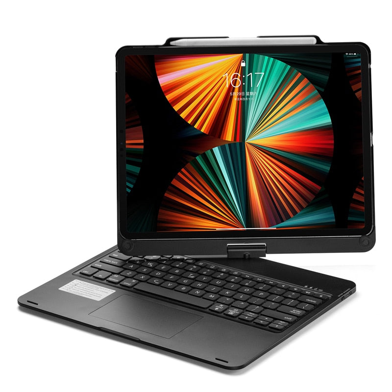 Funda con teclado inalámbrico retroiluminado para iPad