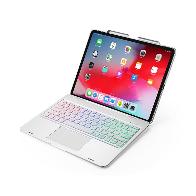 Funda con teclado inalámbrico retroiluminado para iPad
