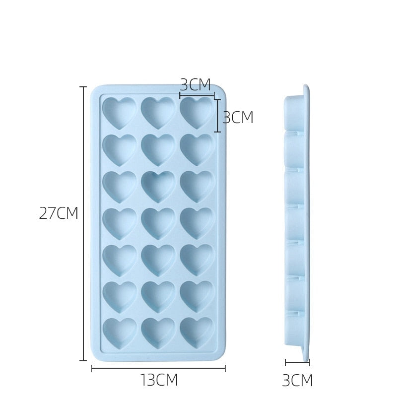 Molde creativo para hacer hielo con forma de corazón