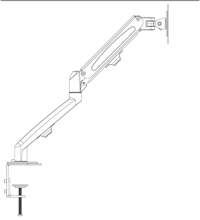 Soporte giratorio ajustable para monitor