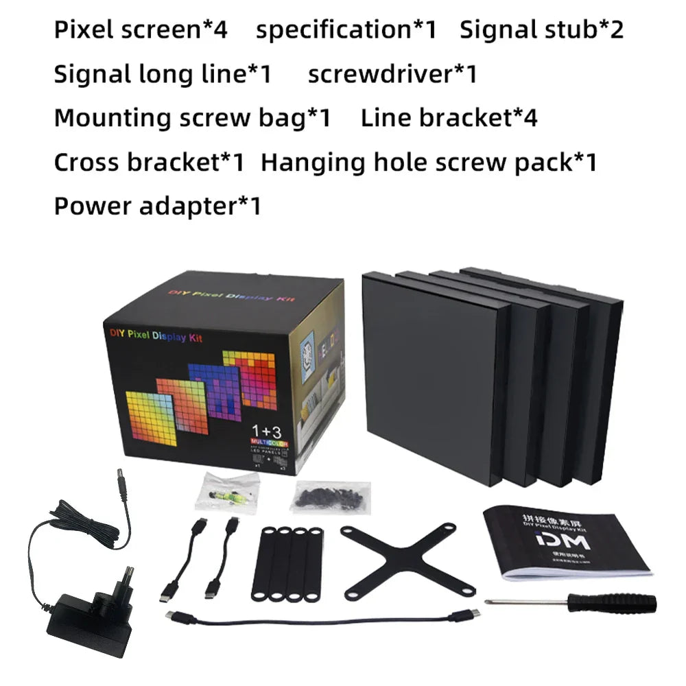 Pantalla inteligente LED de decoración para el hogar con diseño de píxeles