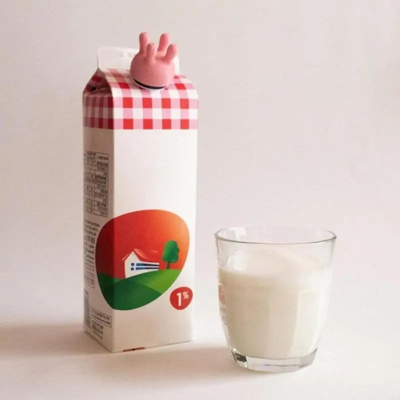 Spill Prevention Reusable Cow Milk Pourer Lids