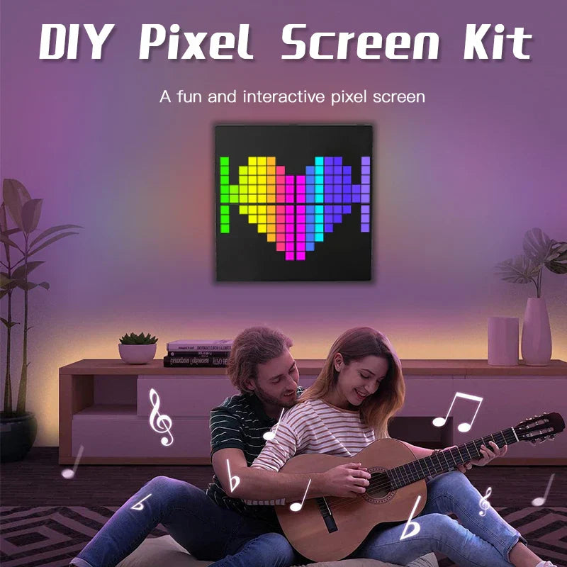Pantalla inteligente LED de decoración para el hogar con diseño de píxeles