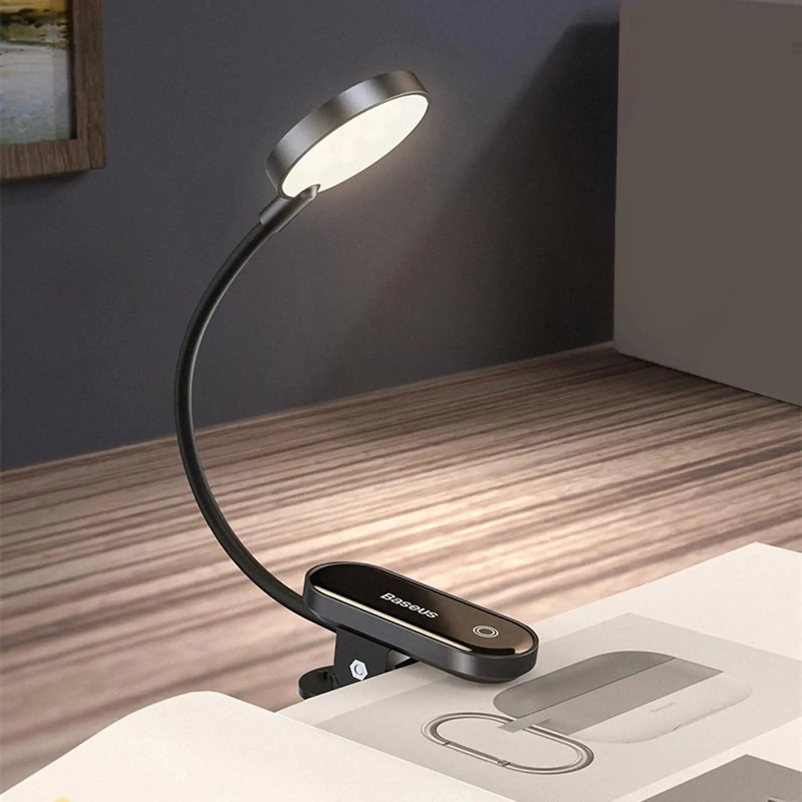 Lámpara de escritorio de cuello de cisne flexible de 360 ​​grados