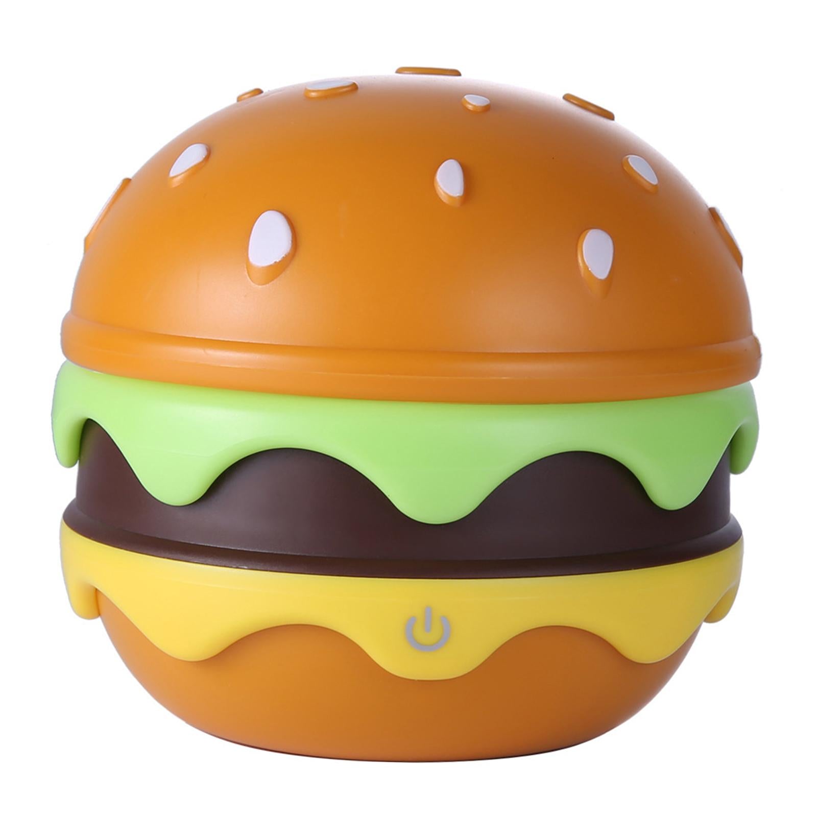Lámpara de mesa plegable inalámbrica con forma de hamburguesa