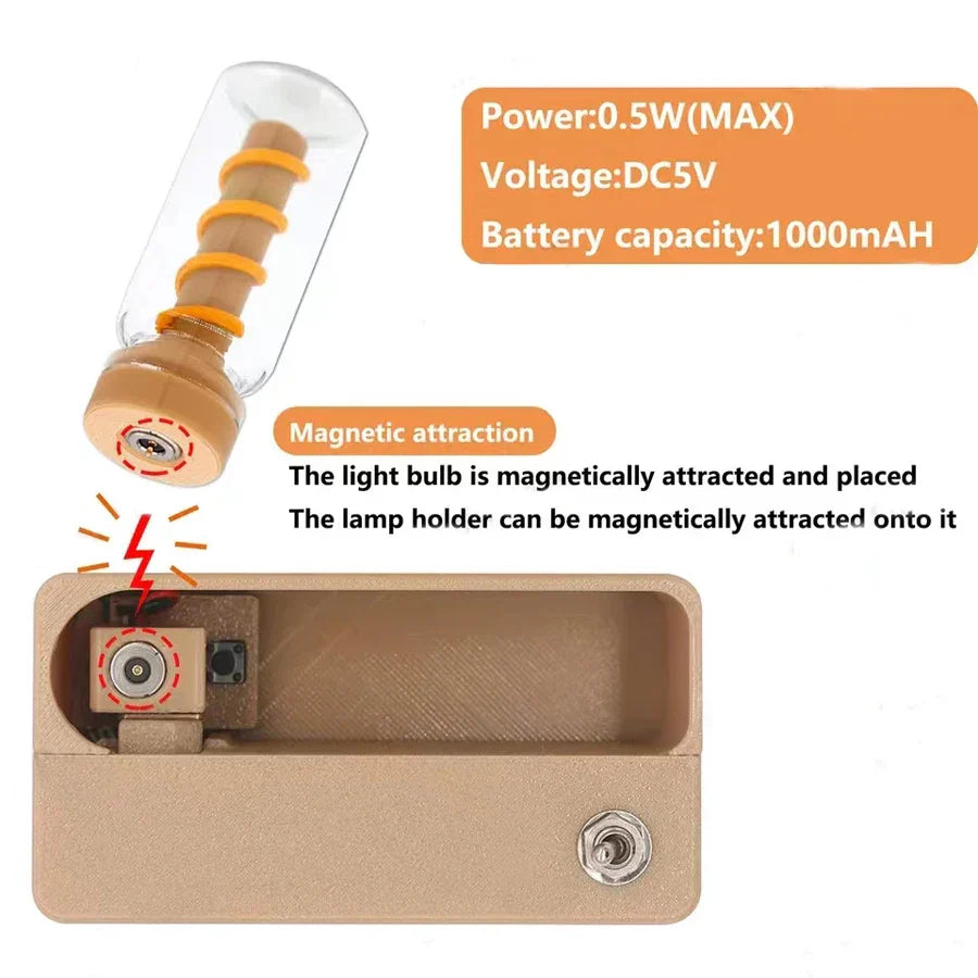 Mechanical Flip Rechargeable Night Lamp