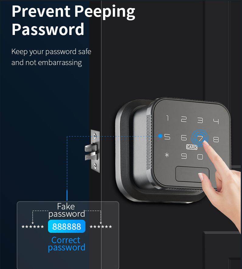 Cerradura electrónica inteligente con huella dactilar y wifi sin llave
