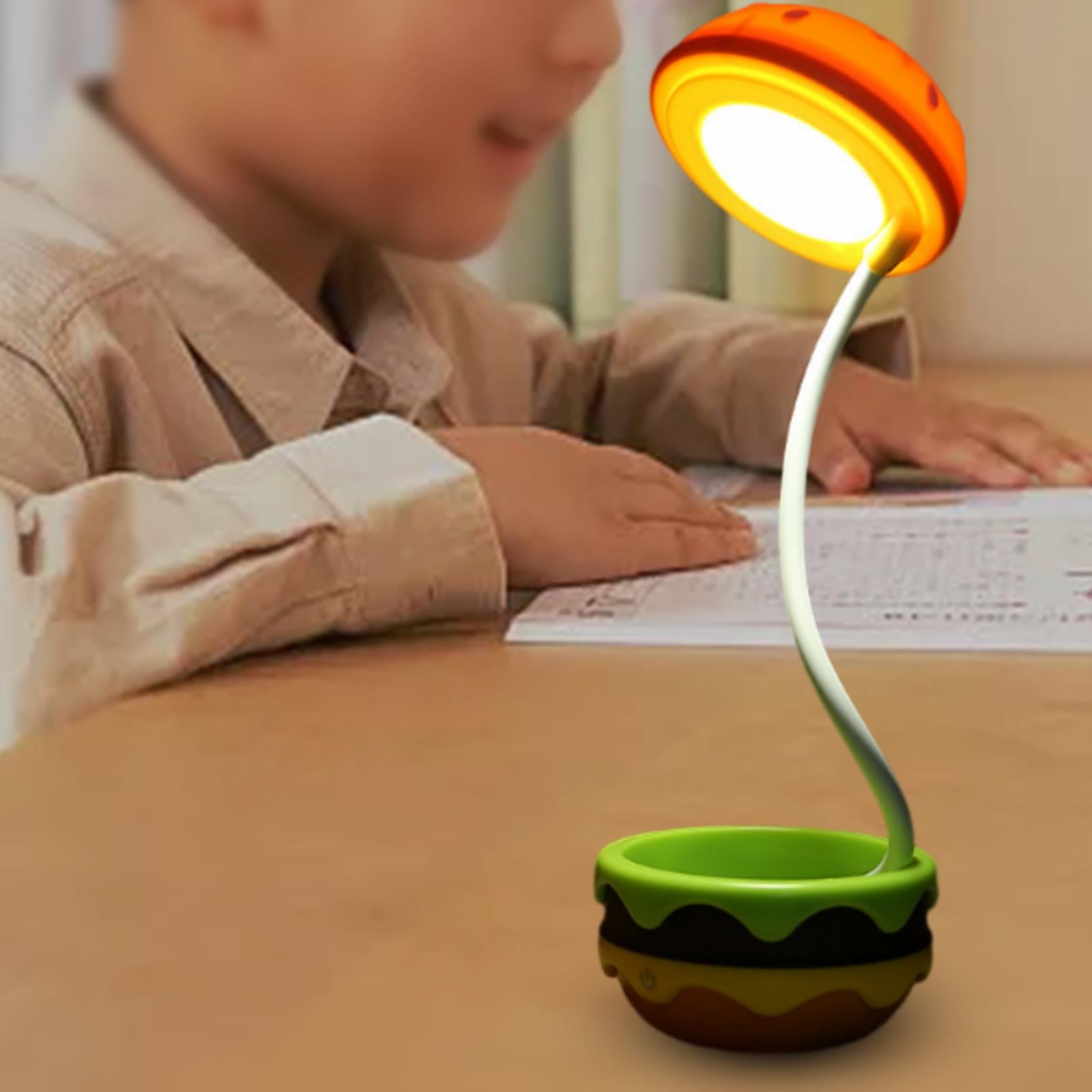 Lámpara de mesa plegable inalámbrica con forma de hamburguesa