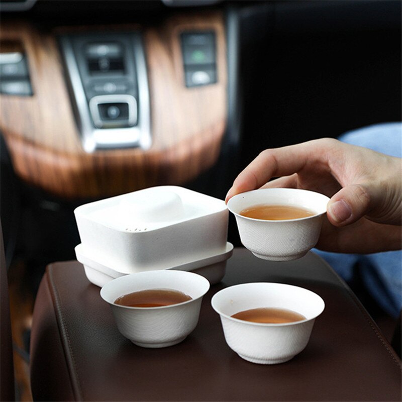 Juego de té portátil minimalista japonés