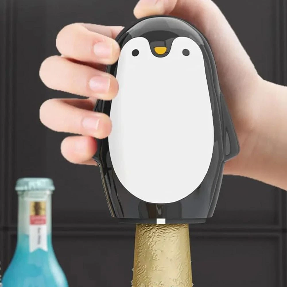 Stainless Steel Penguin Bottle Opener Manual Food Can Opener Food Can Tin
