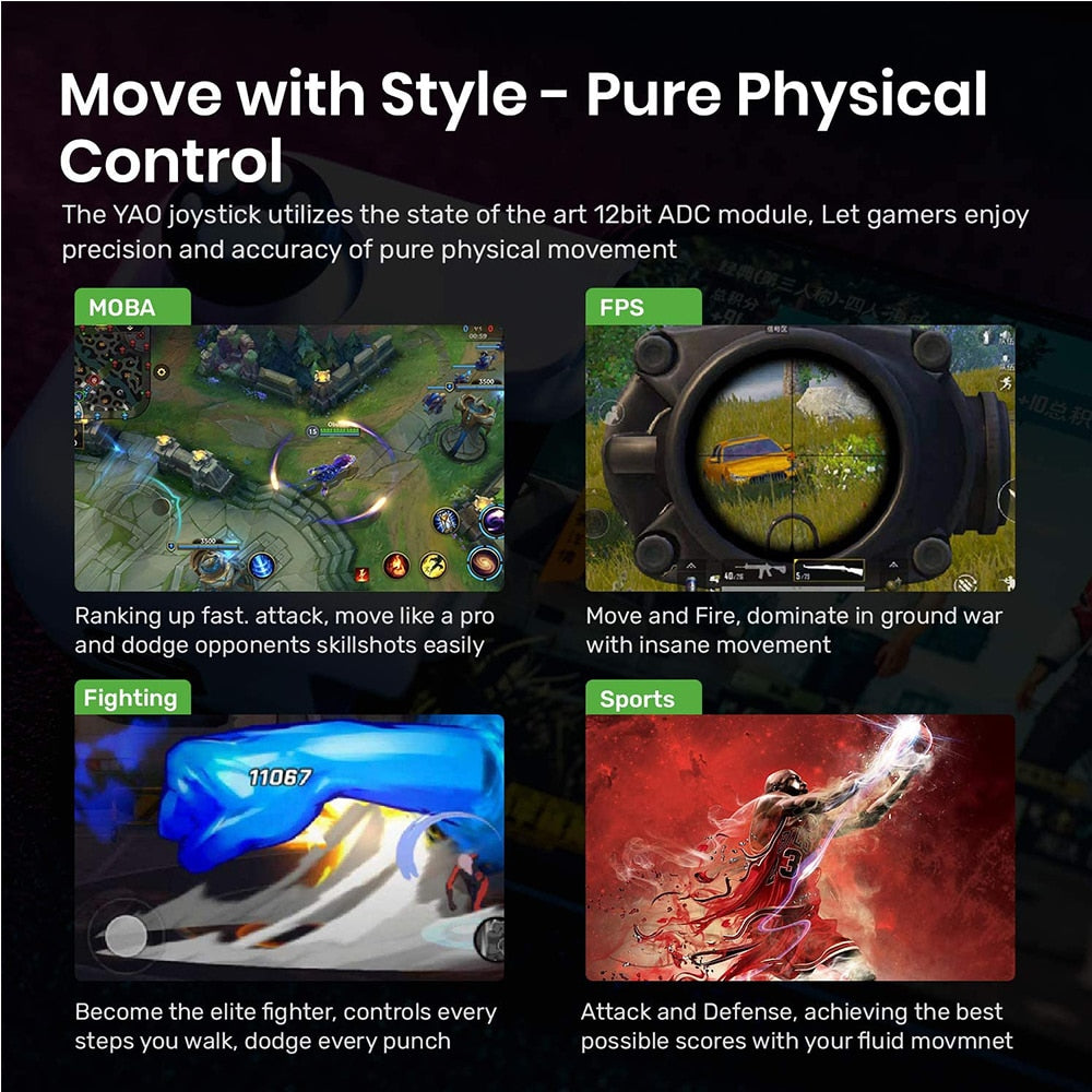 Joystick controlador de juegos para teléfono mini creativo