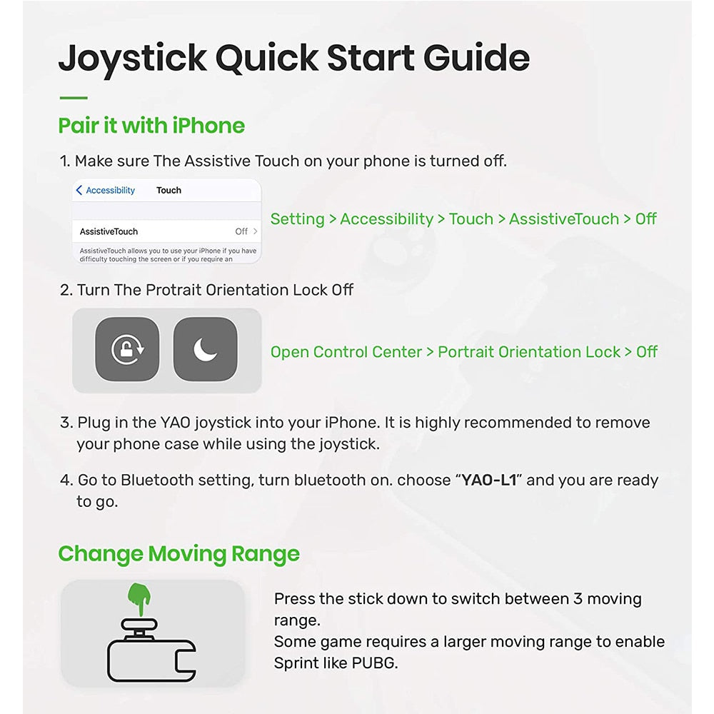 Joystick controlador de juegos para teléfono mini creativo