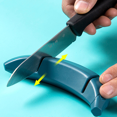 Afilador de cuchillos creativo con forma de plátano