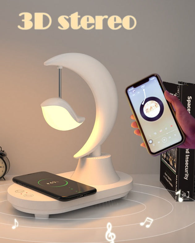Lámpara de noche de carga inalámbrica Moon Star