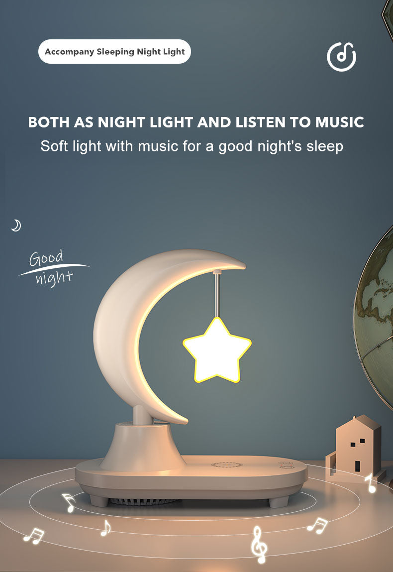 Lámpara de noche de carga inalámbrica Moon Star