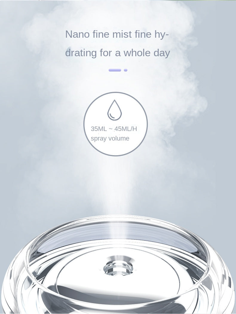 Mini humidificador de aire con cargador inalámbrico para teléfono
