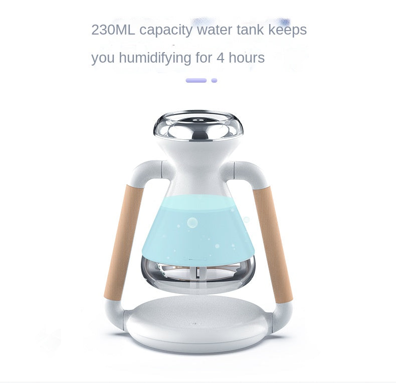 Mini humidificador de aire con cargador inalámbrico para teléfono