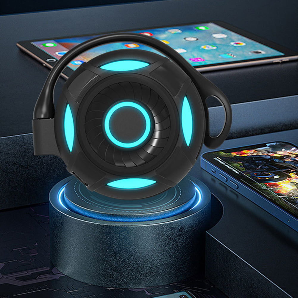 Auriculares Bluetooth futuristas con control táctil