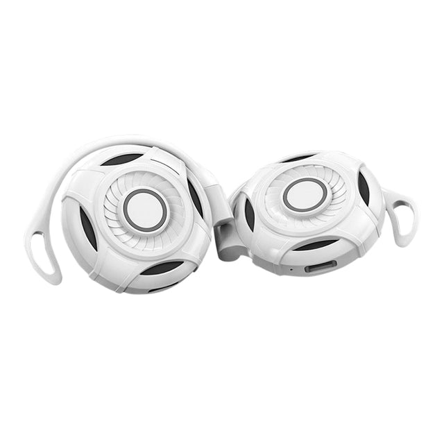 Auriculares Bluetooth futuristas con control táctil